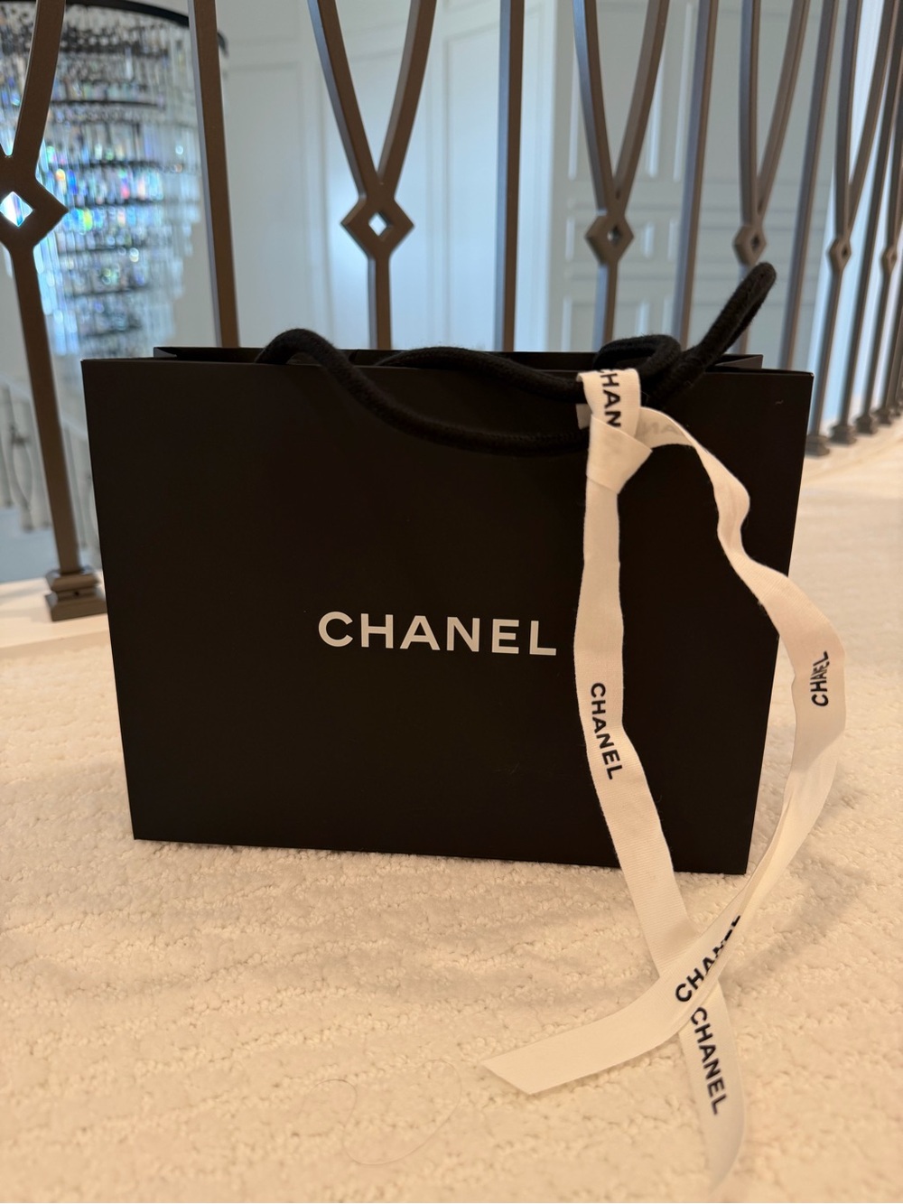 Chanel paper shopping bag